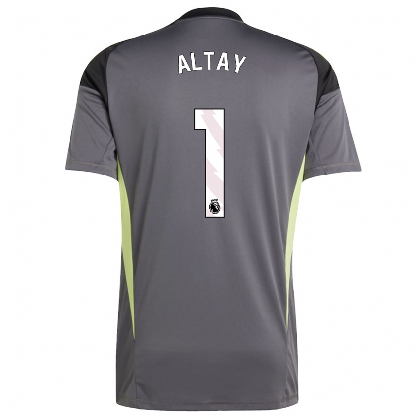 נשים אלטאי ביינדיר #1 אפור כהה לבן חולצת שוער 2025/26 חולצה קצרה