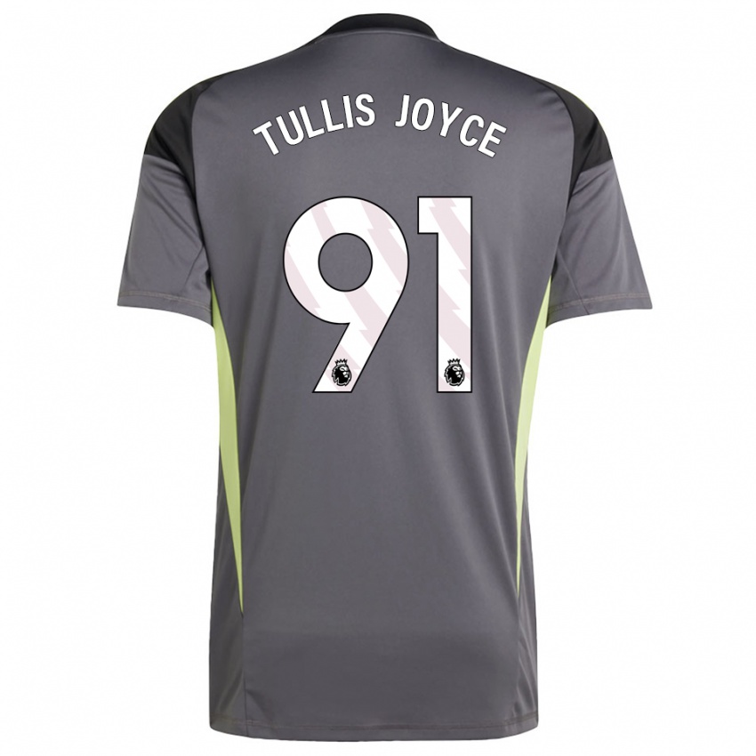 נשים פאלון טוליס-ג'ויס #91 אפור כהה לבן חולצת שוער 2025/26 חולצה קצרה