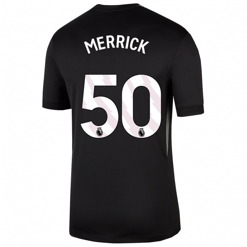 נשים מקס מריק #50 שחור לבן חולצת שוער 2025/26 חולצה קצרה