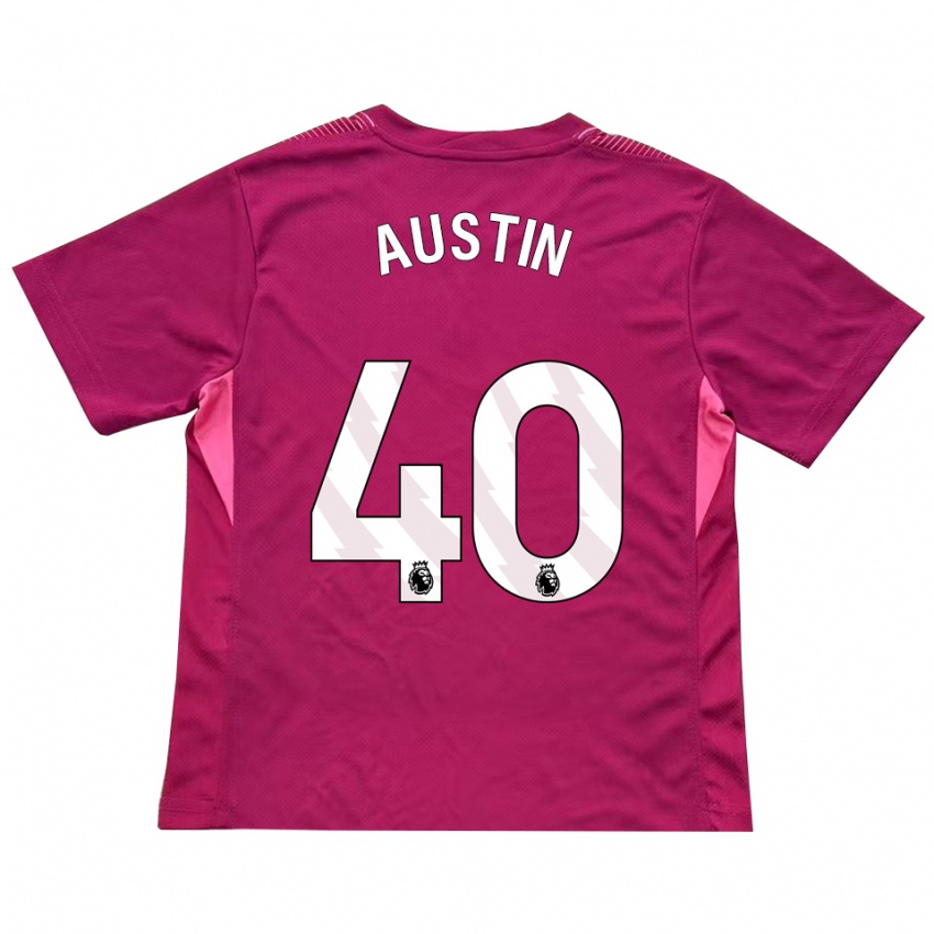 נשים ברנדון אוסטין #40 ורד לבן חולצת שוער 2025/26 חולצה קצרה