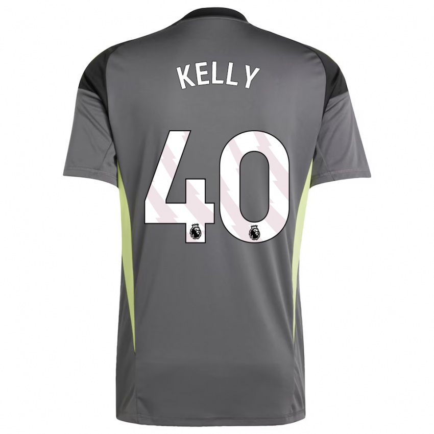 נשים סופיה גבריאל קלי #40 אפור כהה שחור חולצת שוער 2025/26 חולצה קצרה