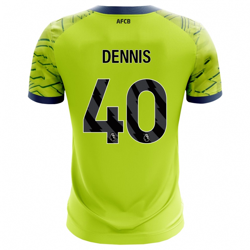 נשים ויל דניס #40 ירוק צהוב חולצת שוער 2025/26 חולצה קצרה