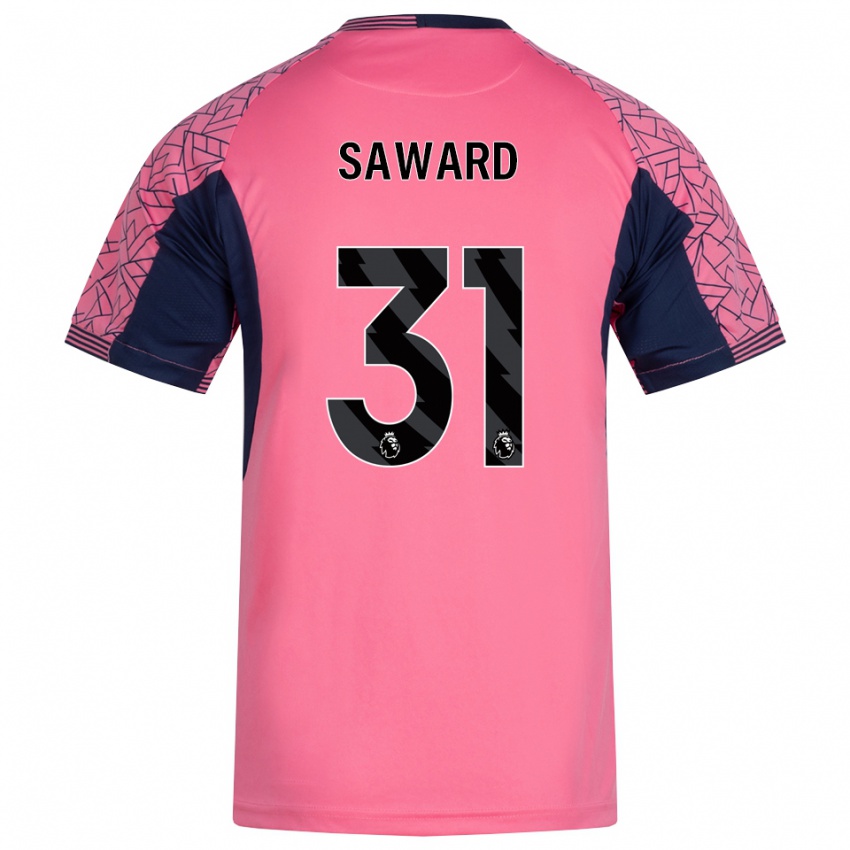נשים Sammie Saward #31 ורוד שחור חולצת שוער 2025/26 חולצה קצרה