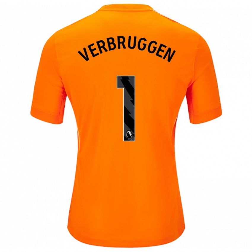 נשים בארט פרברוחן #1 כתום שחור חולצת שוער 2025/26 חולצה קצרה