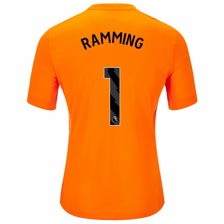 נשים נילס ראמינג #1 כתום שחור חולצת שוער 2025/26 חולצה קצרה