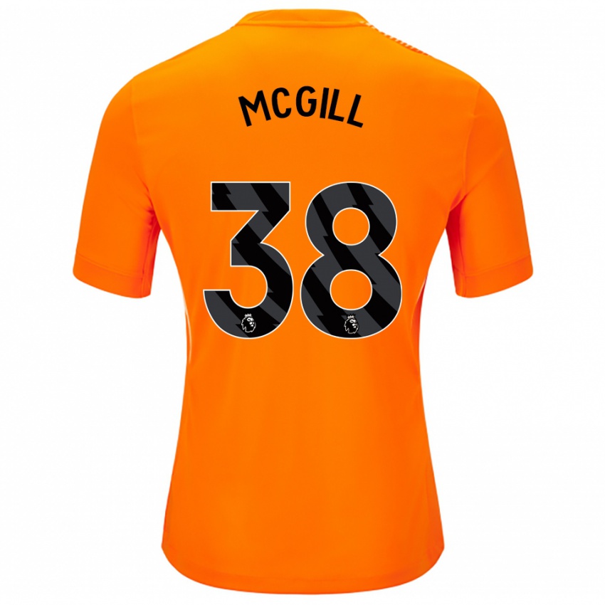 נשים טום מק׳גיל #38 כתום שחור חולצת שוער 2025/26 חולצה קצרה