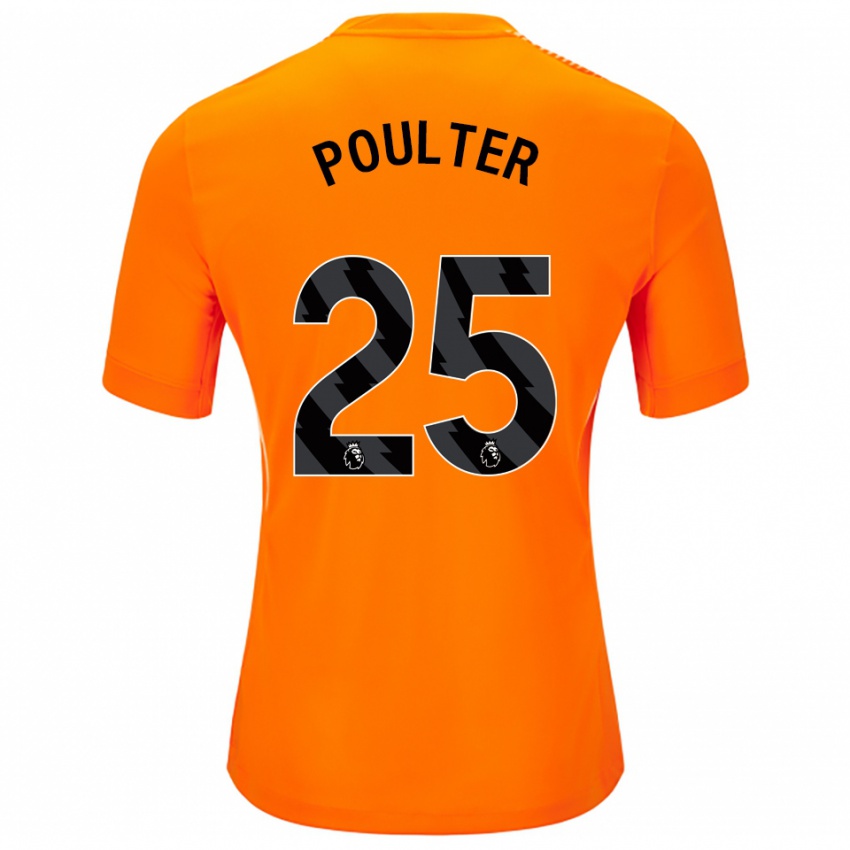 נשים האנה פולטר #25 כתום שחור חולצת שוער 2025/26 חולצה קצרה