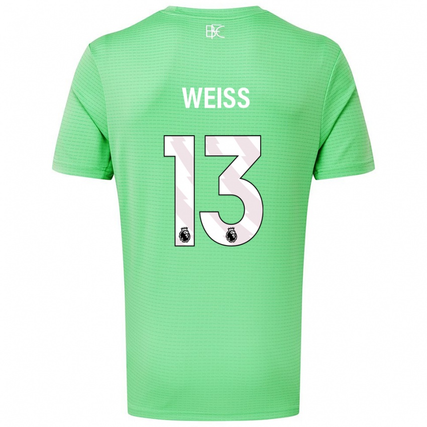 נשים מקס וייס #13 ירוק בינוני חולצת שוער 2025/26 חולצה קצרה