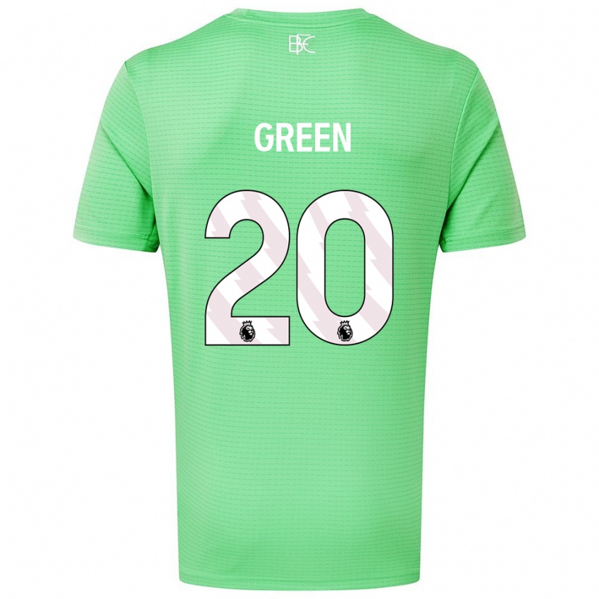 נשים אטיין גרין #20 ירוק בינוני חולצת שוער 2025/26 חולצה קצרה
