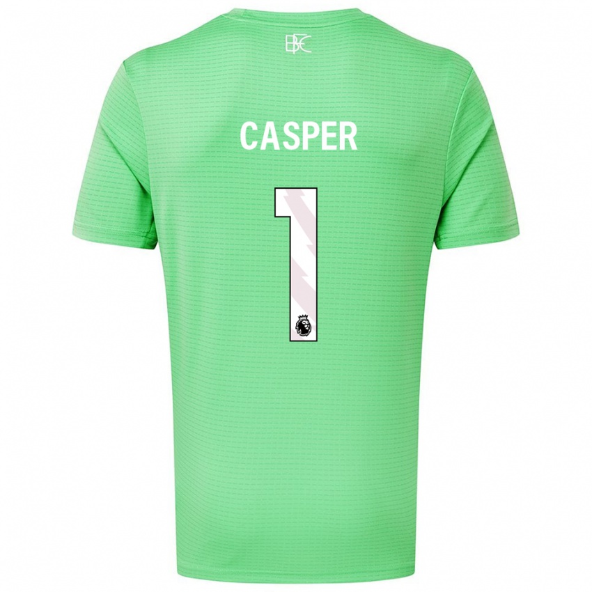 נשים צ׳ארלי קספר #1 ירוק בינוני חולצת שוער 2025/26 חולצה קצרה