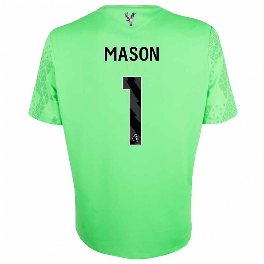 נשים Jack Mason #1 ירוק שחור חולצת שוער 2025/26 חולצה קצרה