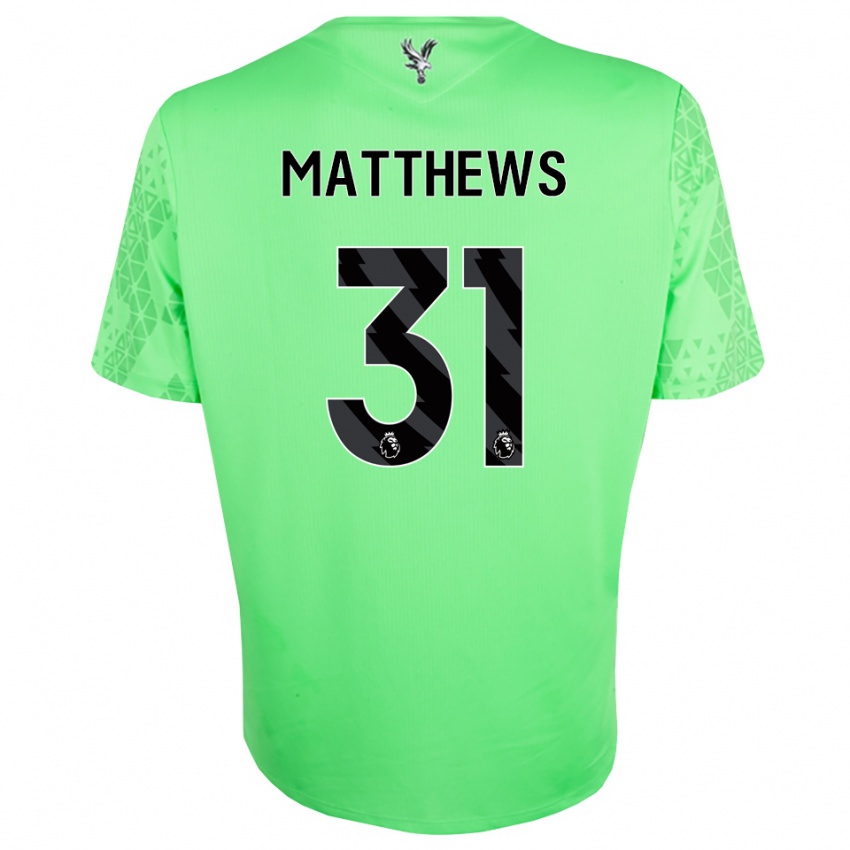 נשים רמי מת׳יוס #31 ירוק שחור חולצת שוער 2025/26 חולצה קצרה