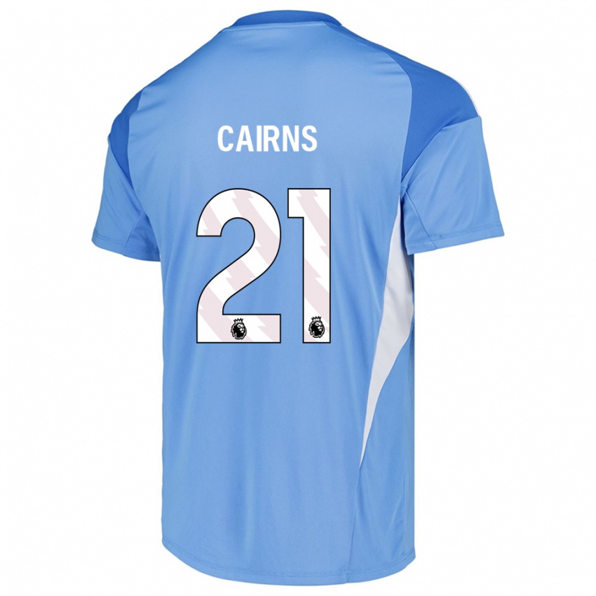 נשים אלכס קיירנס #21 כחול שמיים לבן חולצת שוער 2025/26 חולצה קצרה