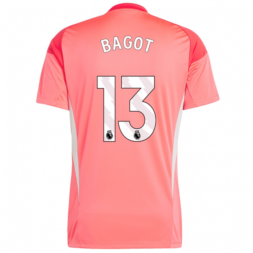 נשים Matthew Bagot #13 אדום לבן חולצת שוער 2025/26 חולצה קצרה