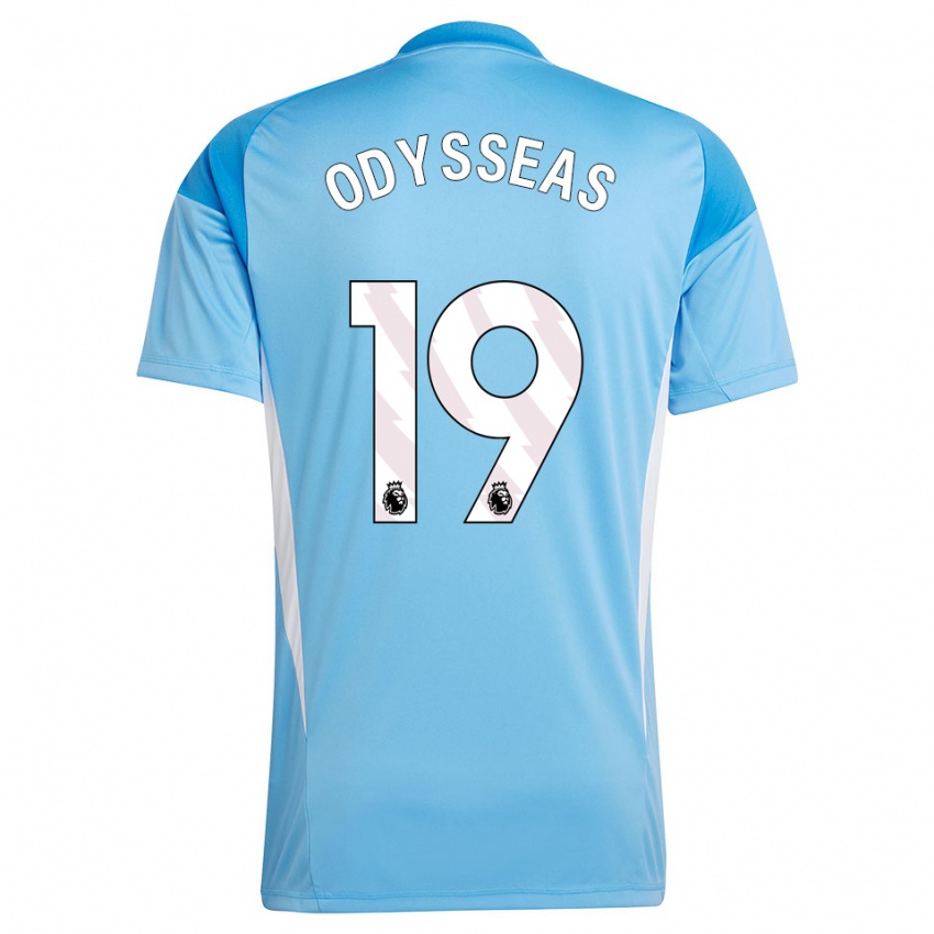 נשים אודיסאוס ולחודימוס #19 כחול לבן חולצת שוער 2025/26 חולצה קצרה