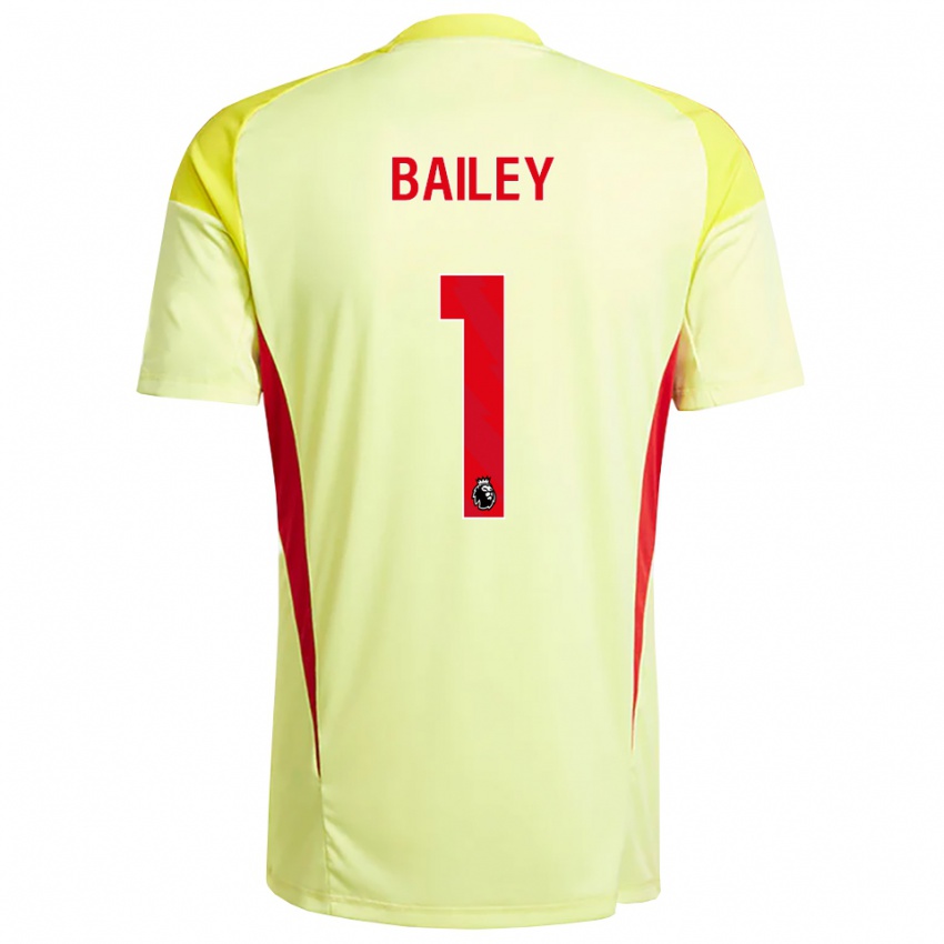 נשים Joe Bailey #1 צהוב בהיר כתום חולצת שוער 2025/26 חולצה קצרה