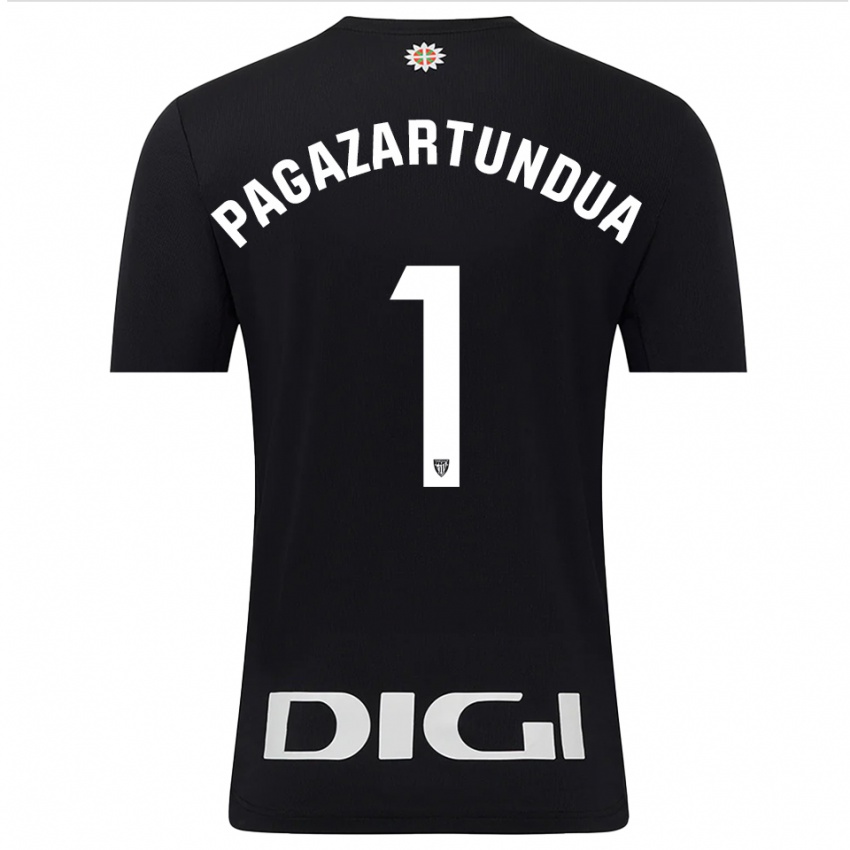 נשים איקר פגאזרטונדואה #1 שחור לבן חולצת שוער 2025/26 חולצה קצרה