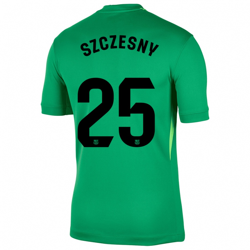 נשים וויצ'ך שצ'נסני #25 ירוק שחור חולצת שוער 2025/26 חולצה קצרה