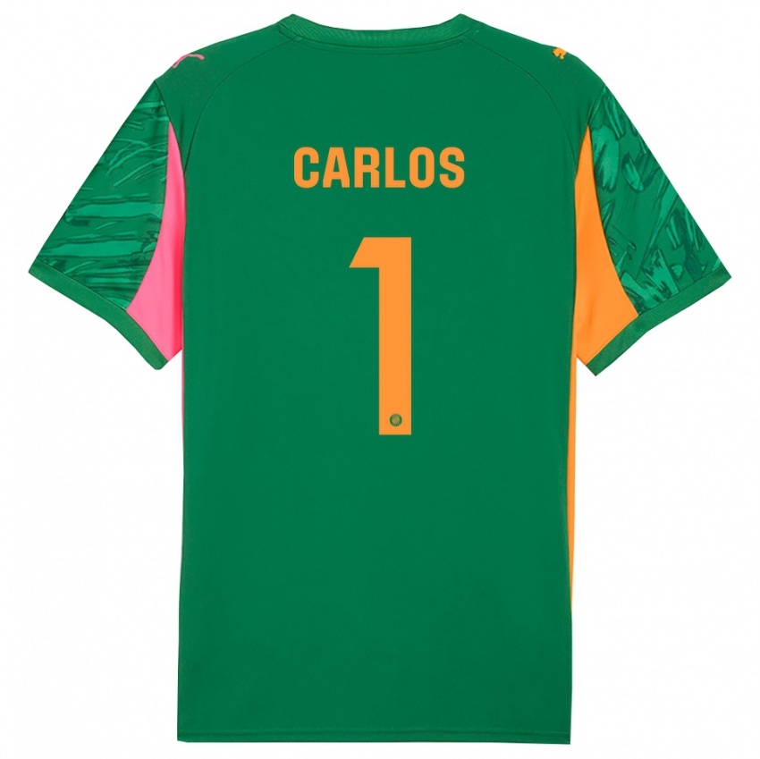 נשים חואן קרלוס #1 ירוק כתום חולצת שוער 2025/26 חולצה קצרה