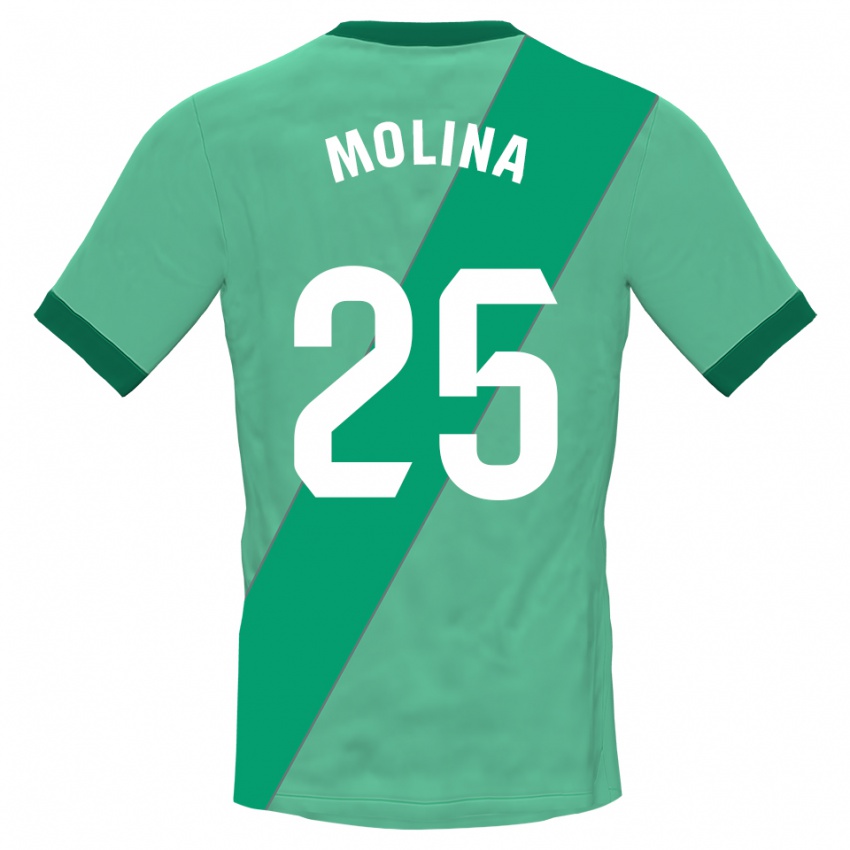 נשים Adrián Molina #25 ירוק שחור חולצת שוער 2025/26 חולצה קצרה