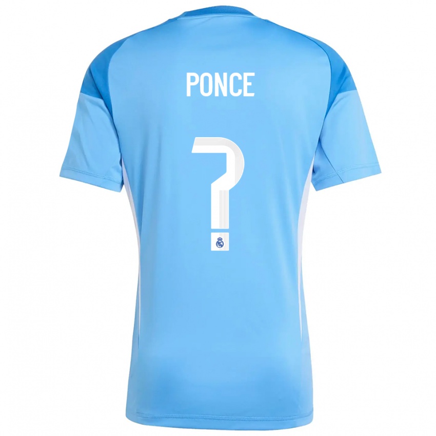 נשים גיירמו פאנס לופס #0 כחול שמיים לבן חולצת שוער 2025/26 חולצה קצרה