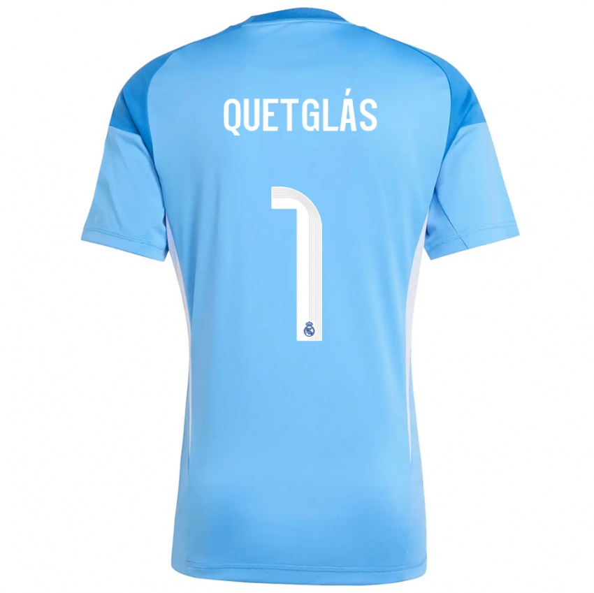 נשים פראן קווטגלס יורנטה #1 כחול שמיים לבן חולצת שוער 2025/26 חולצה קצרה