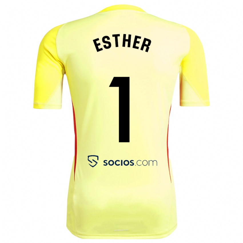 נשים אסתר סולסטרס איוסו #1 צהוב אדום שחור חולצת שוער 2025/26 חולצה קצרה