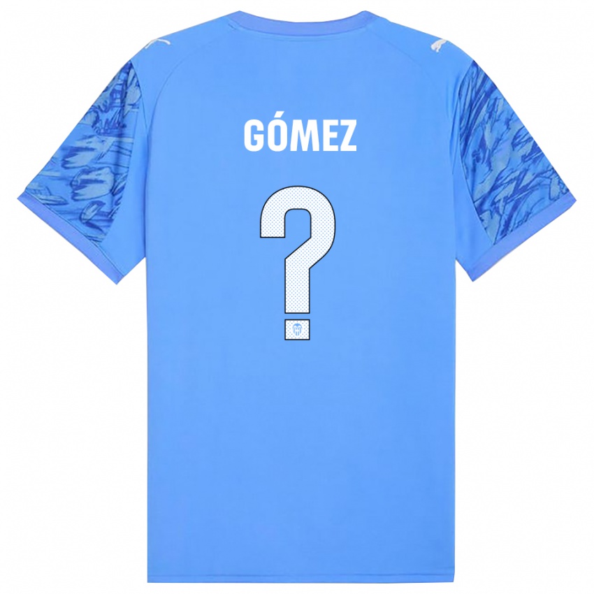 נשים Alain Gómez #0 כחול לבן חולצת שוער 2025/26 חולצה קצרה