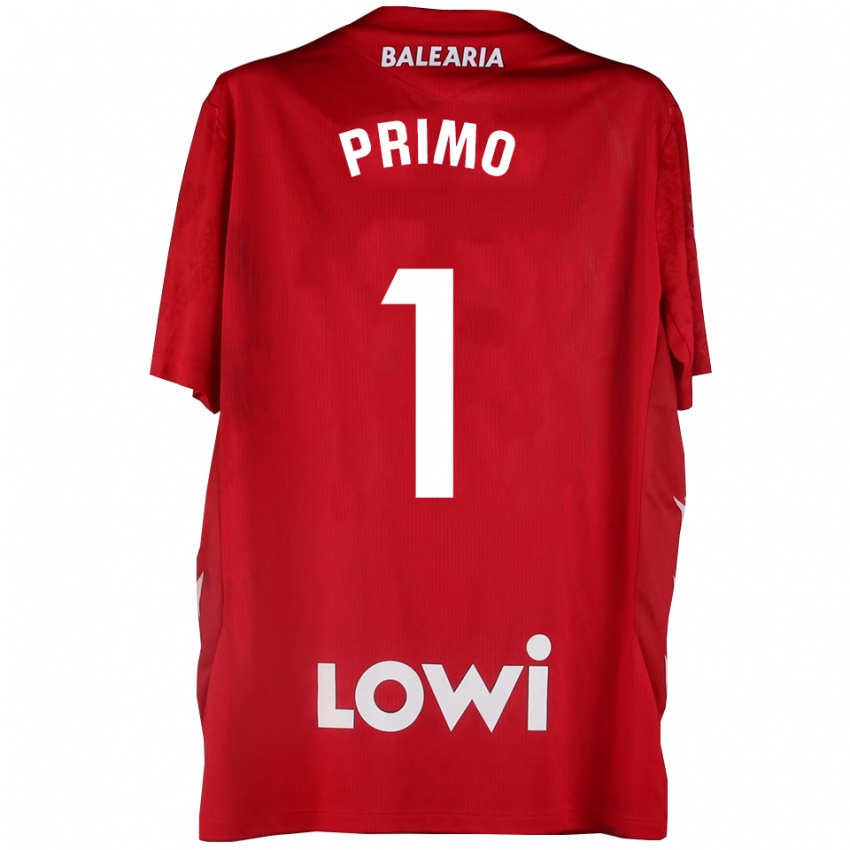 נשים אלחנדרו פרימו #1 אדום לבן חולצת שוער 2025/26 חולצה קצרה