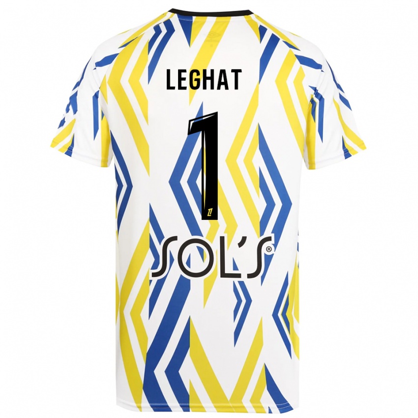 נשים Yanis Leghat #1 לבן אדום כחול חולצת שוער 2025/26 חולצה קצרה