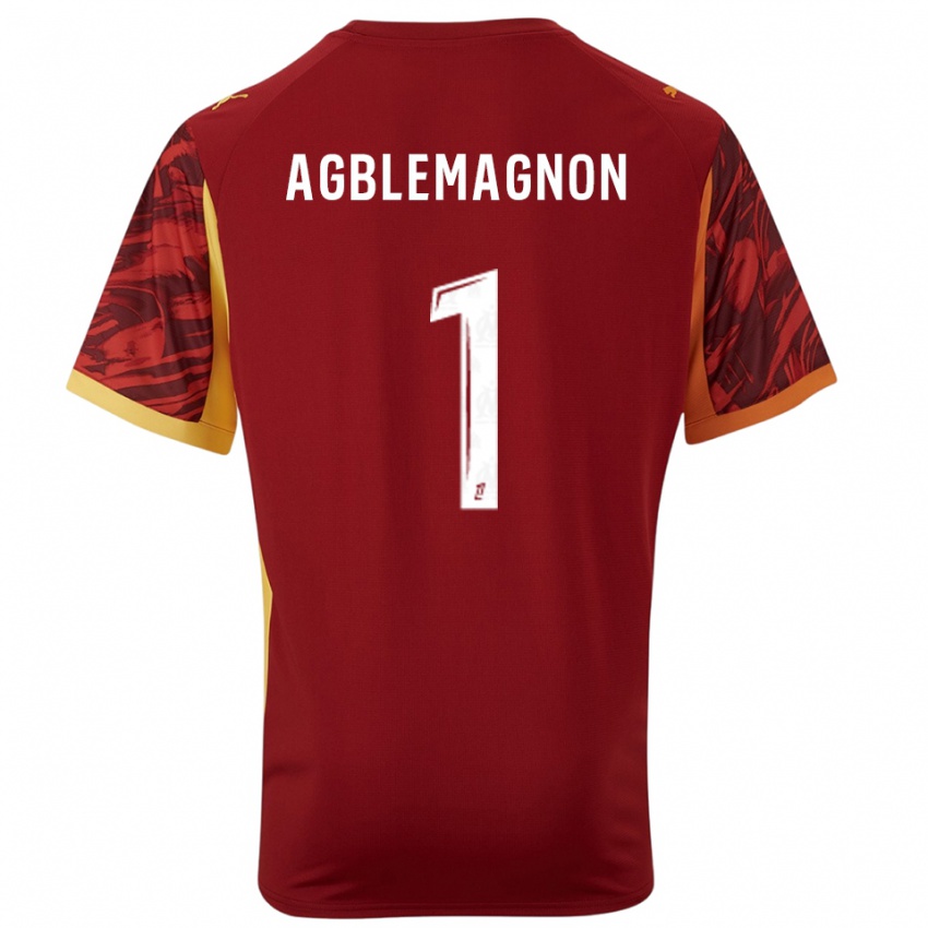 נשים יורגן אגבלמאניון #1 בורדו חום חולצת שוער 2025/26 חולצה קצרה