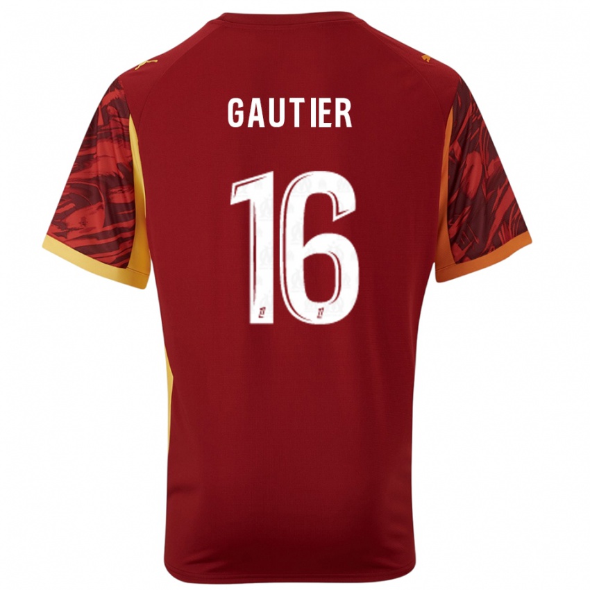 נשים Elisa Gautier #16 בורדו חום חולצת שוער 2025/26 חולצה קצרה