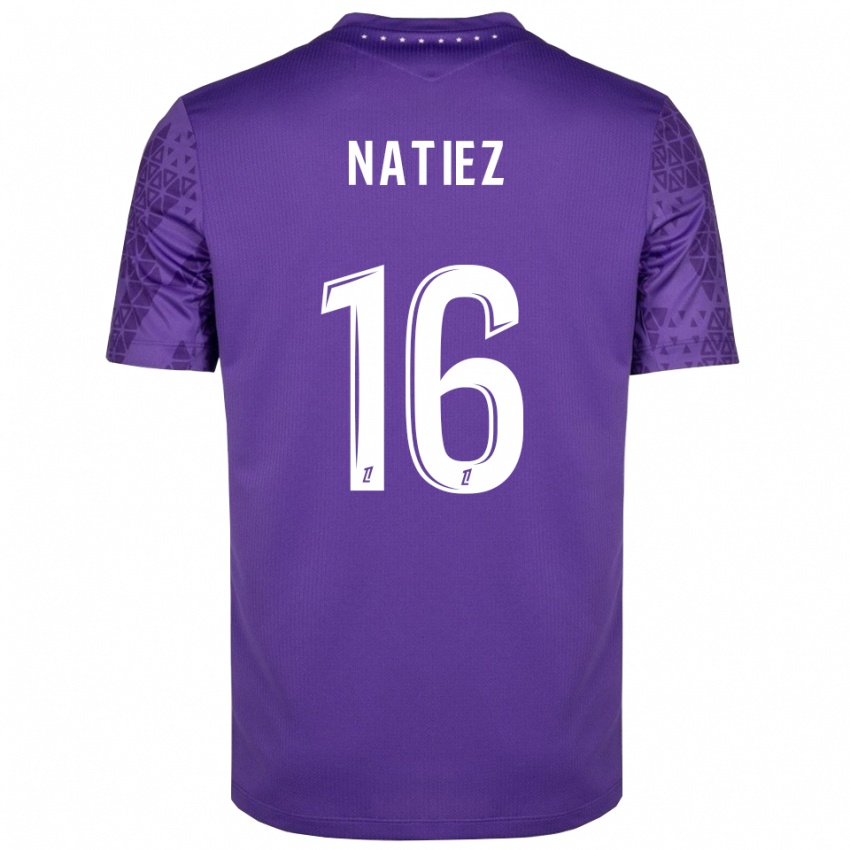 נשים Stanislas Natiez #16 סגול לבן חולצת שוער 2025/26 חולצה קצרה