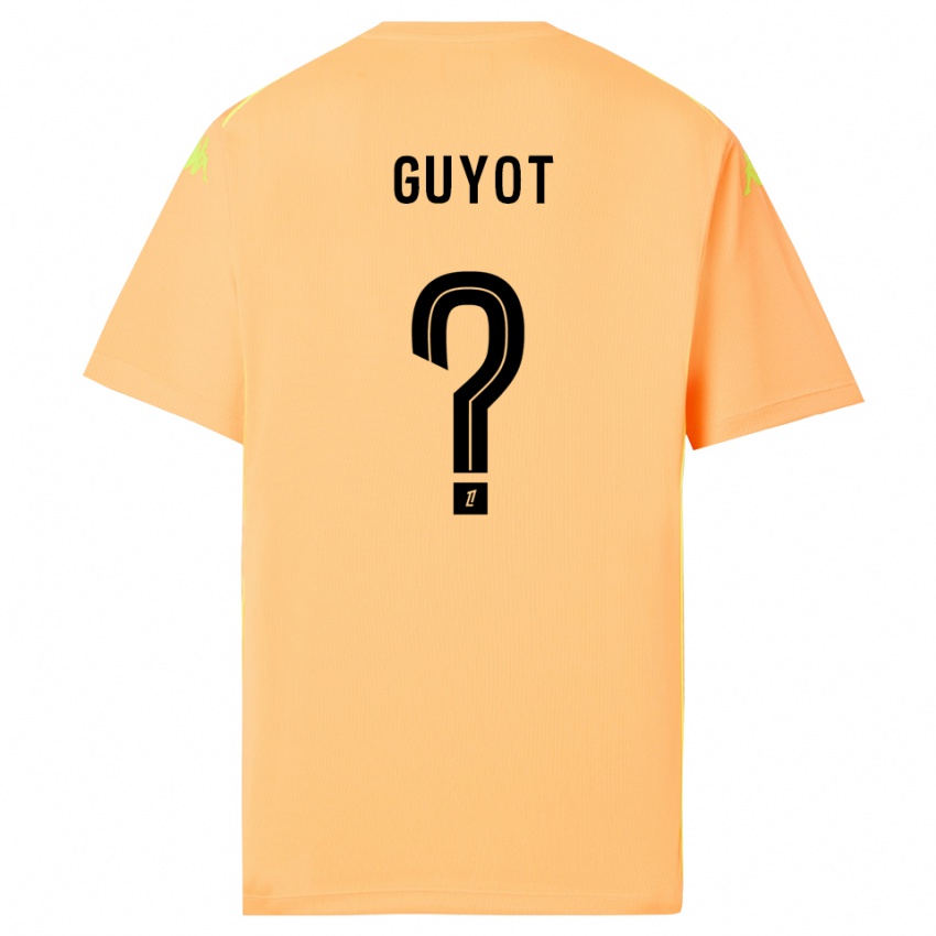 נשים Loucas Guyot #0 כתום בהיר שחור חולצת שוער 2025/26 חולצה קצרה