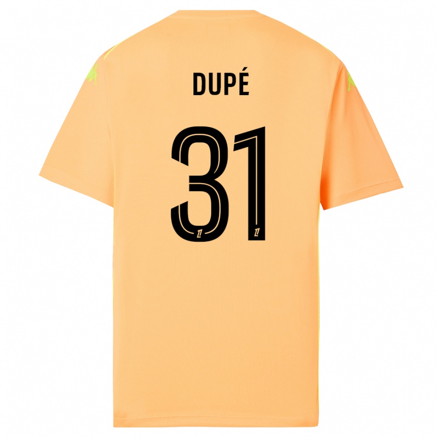 נשים Maxime Dupé #31 כתום בהיר שחור חולצת שוער 2025/26 חולצה קצרה