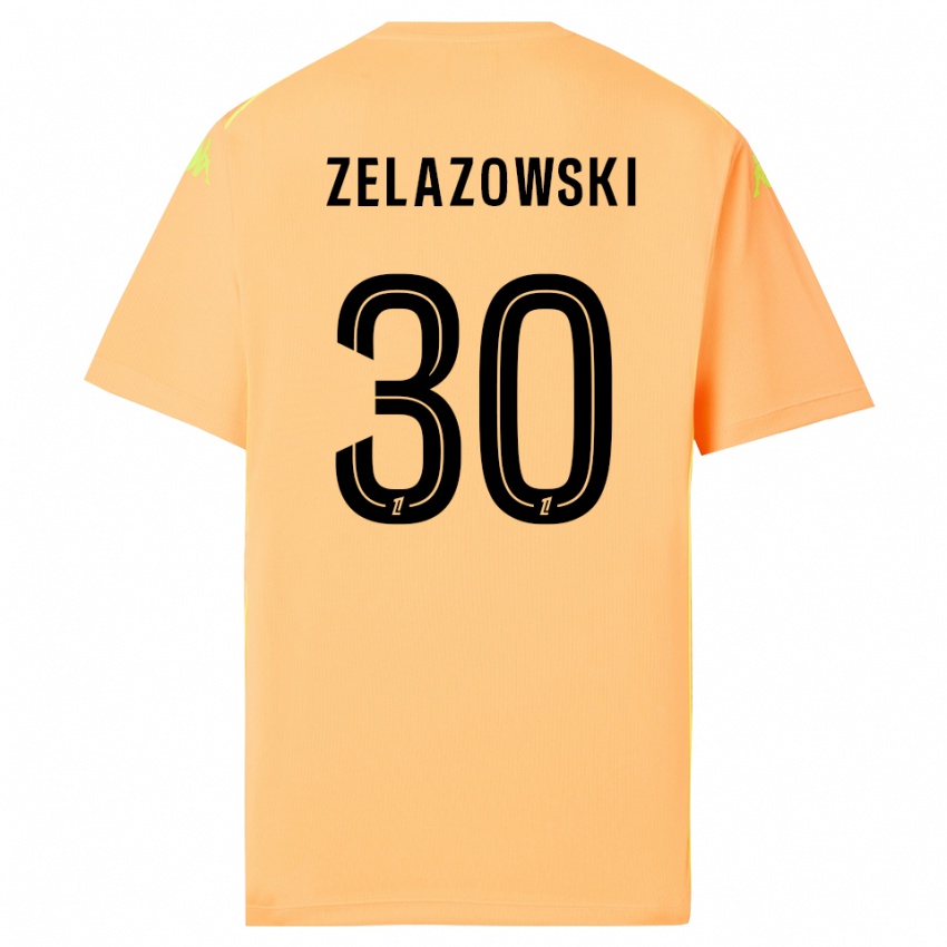 נשים בארטוס זלזובסקי #30 כתום בהיר שחור חולצת שוער 2025/26 חולצה קצרה