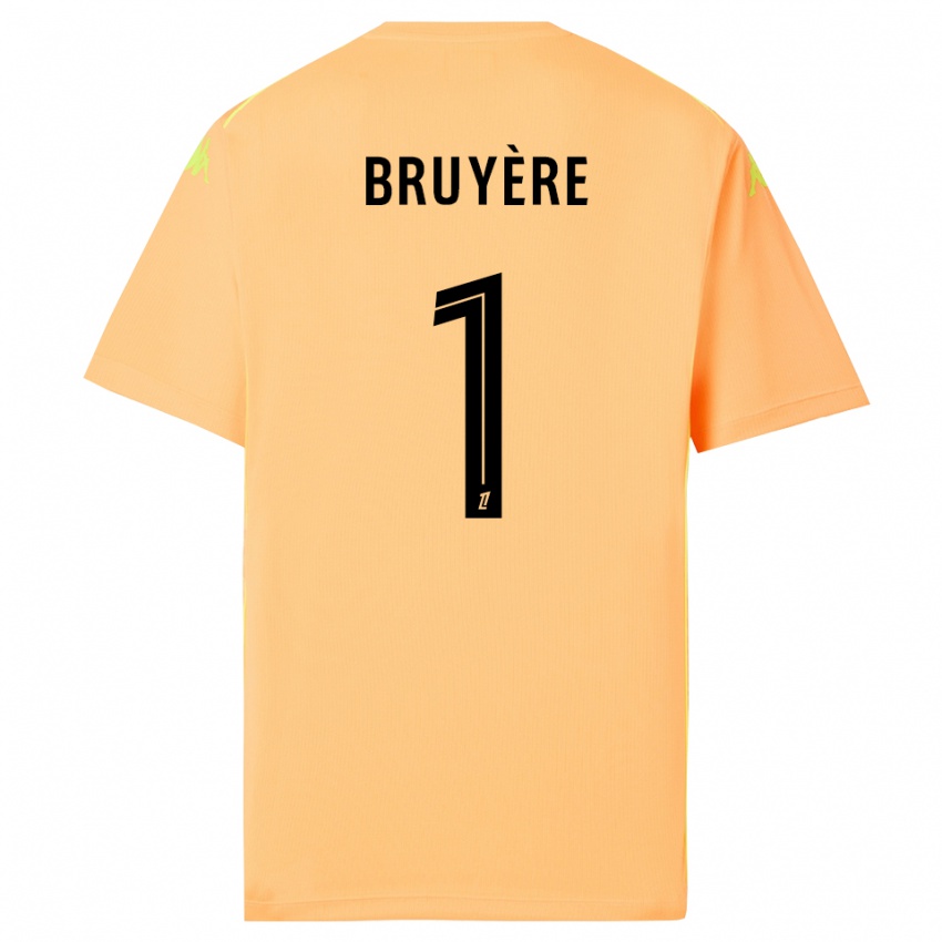 נשים Théo Bruyère #1 כתום בהיר שחור חולצת שוער 2025/26 חולצה קצרה