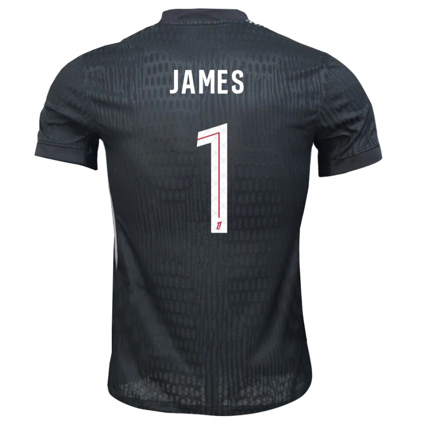 נשים Martin James #1 אפור כהה שחור חולצת שוער 2025/26 חולצה קצרה