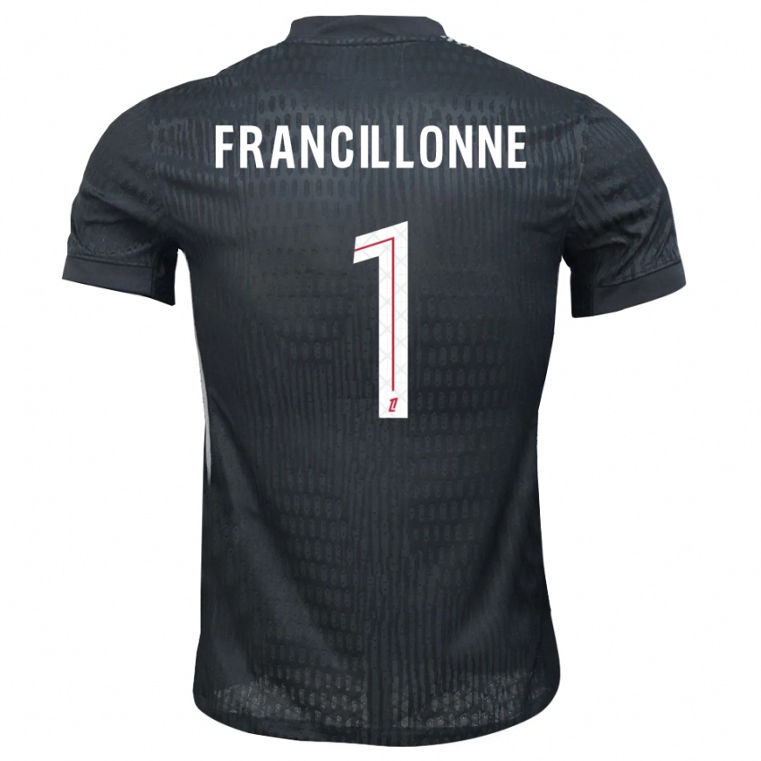 נשים Bryan Francillonne #1 אפור כהה שחור חולצת שוער 2025/26 חולצה קצרה