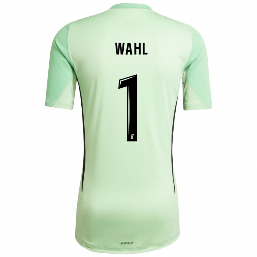 נשים מאנון ואהל #1 ירוק בהיר שחור חולצת שוער 2025/26 חולצה קצרה