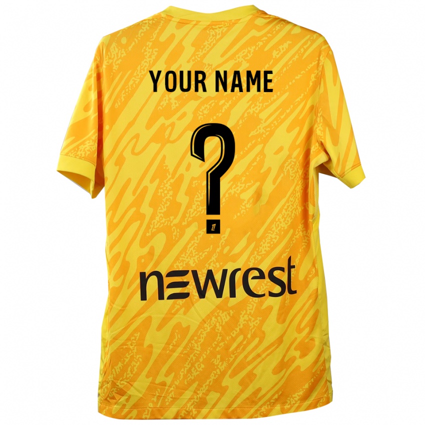 נשים טולוז צהוב שחור חולצת שוער 2025/26 חולצה קצרה