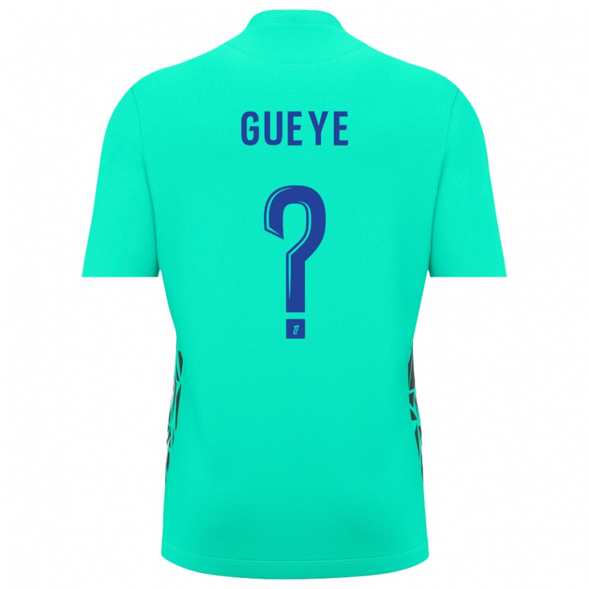 נשים Khady Gueye #0 כחול אקווה חולצת שוער 2025/26 חולצה קצרה