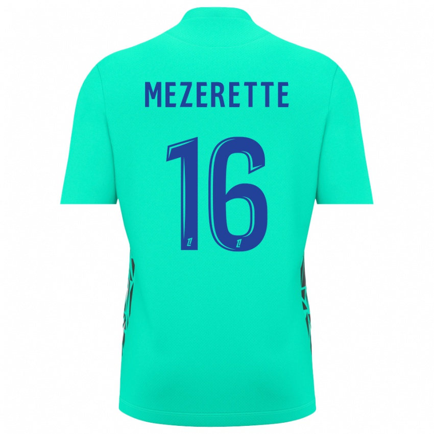 נשים Louis Mezerette #16 כחול אקווה חולצת שוער 2025/26 חולצה קצרה