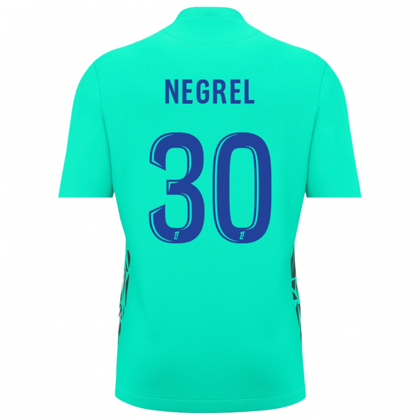 נשים טום נגרל #30 כחול אקווה חולצת שוער 2025/26 חולצה קצרה