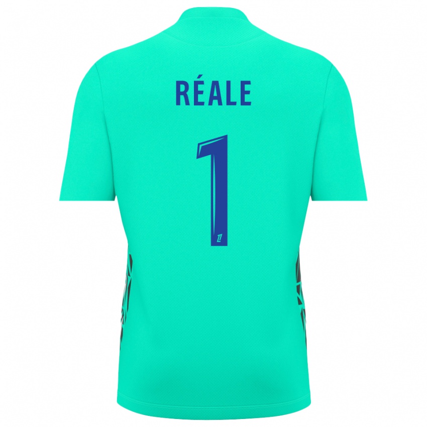 נשים פייר ריל #1 כחול אקווה חולצת שוער 2025/26 חולצה קצרה