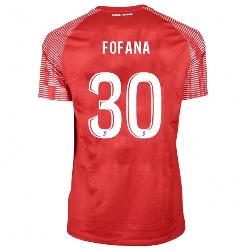 נשים יאחיה פופאנה #30 אדום לבן חולצת שוער 2025/26 חולצה קצרה