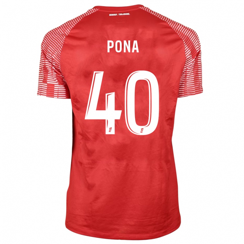 נשים עומאר קאליפה פונה #40 אדום לבן חולצת שוער 2025/26 חולצה קצרה