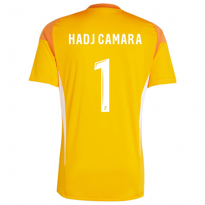 נשים El Hadj Camara #1 כתום בהיר לבן חולצת שוער 2025/26 חולצה קצרה