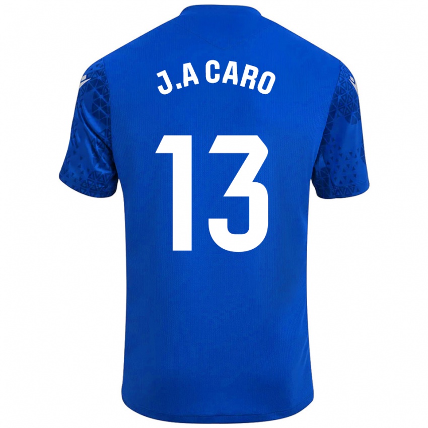 נשים חוסה אנטוניו קארו דיאס #13 כחול לבן חולצת שוער 2025/26 חולצה קצרה