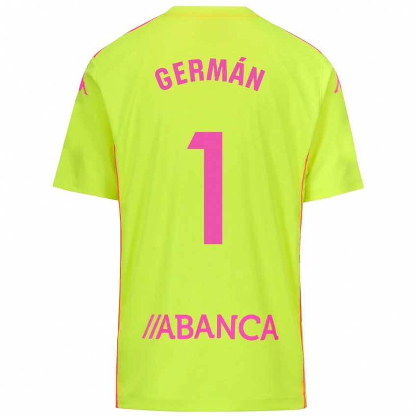 נשים חרמן פארניו #1 ירוק צהוב חולצת שוער 2025/26 חולצה קצרה